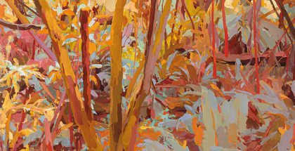 Mary Tonkin, Days Like This, Kalorama (detail) 2014, oil on linen, 58 x 77 cm.